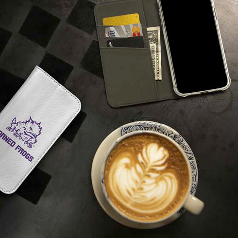Texas Christian University Horned Frogs TCU iPhone 15 Pro Folio Case